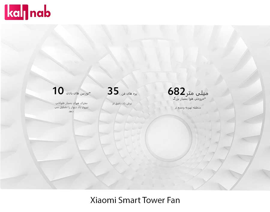 فن برج هوشمند شیائومی مدل Xiaomi Smart Tower Fan