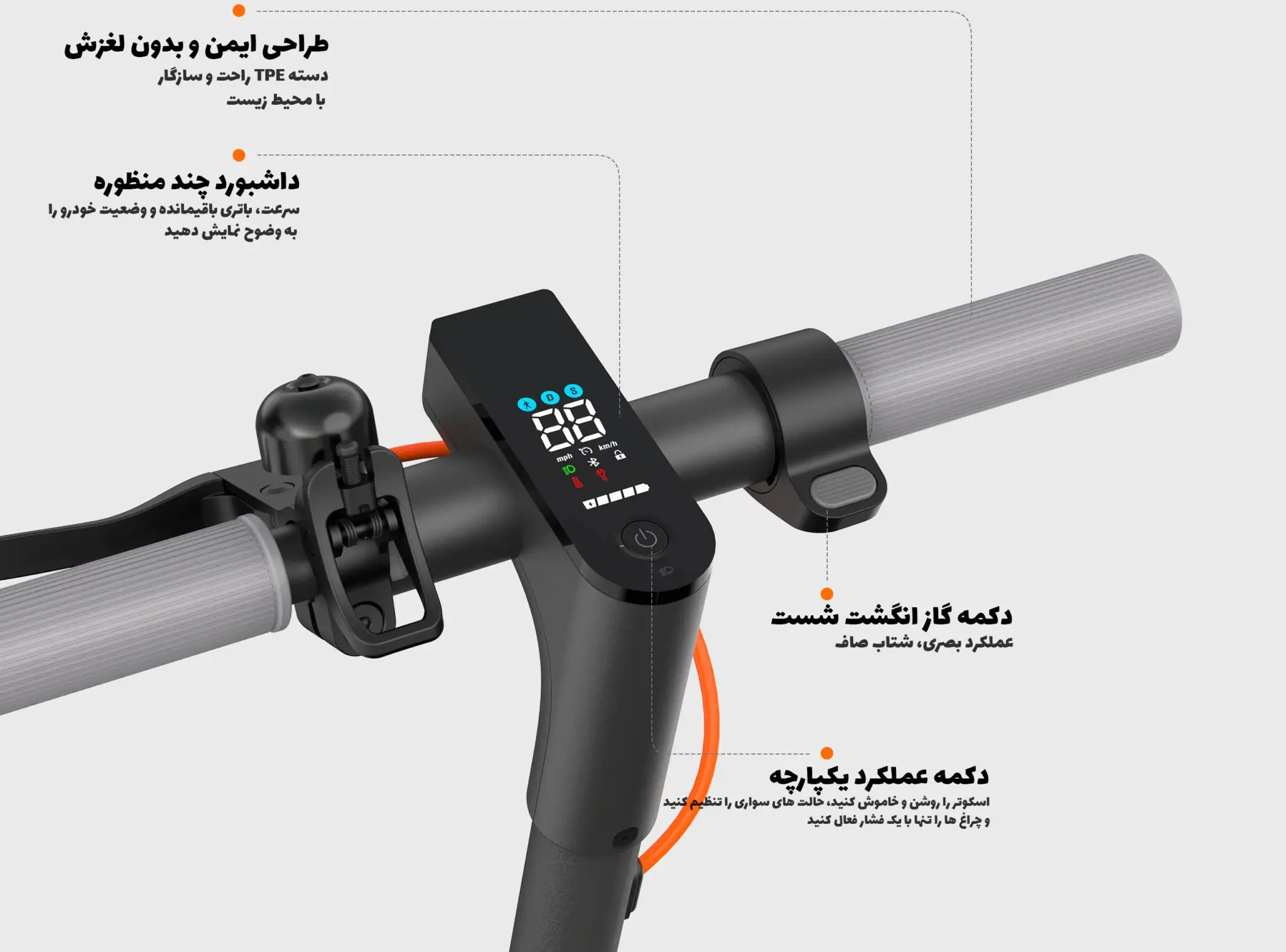 اسکوتر برقی شیائومی مدل Xiaomi Electric Scooter 4 Go